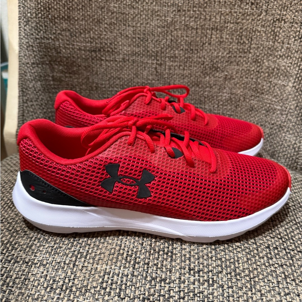 Under Armour Mens Red Athletic Shoes